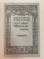 SUMARIO DE LA NATURAL HISTORIA DE LAS INDIAS