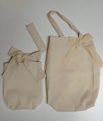 Set literario (Bolso + funda para libros + Marcapáginas) (color beige)